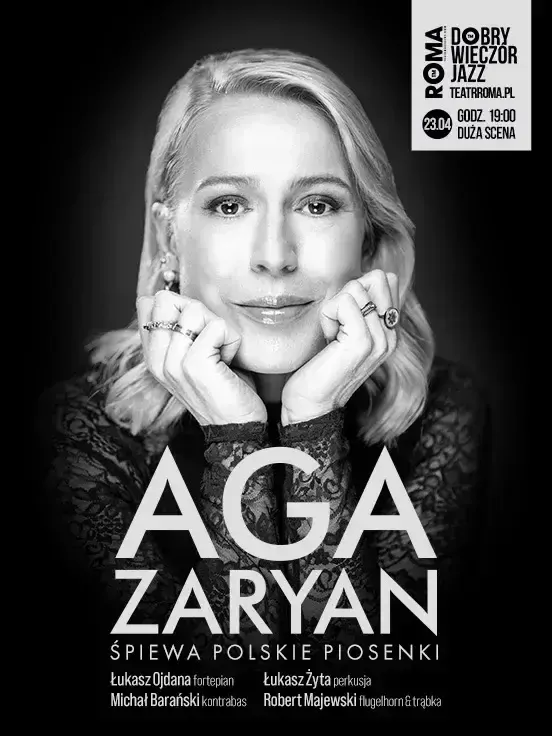 Dobry Wieczór Jazz: Aga Zaryan śpiewa polskie piosenki - koncert