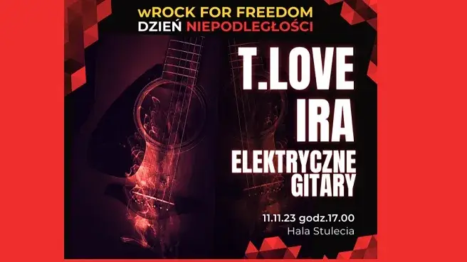 wRock for Freedom 2023 - Dzień Niepodległości: T.Love, IRA, Elektryczne Gitary